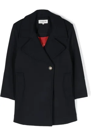 Lanvin Logo-appliqué coat
