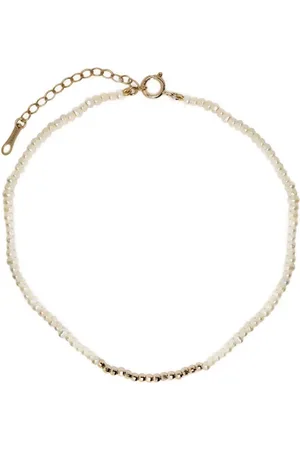 Mizuki 14kt yellow pearl anklet