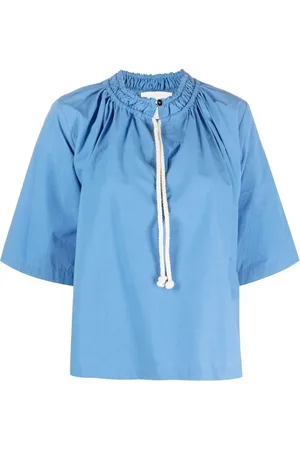 Jil Sander Tie-fastening cotton blouse