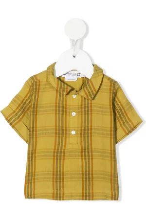 BONPOINT Check-pattern cotton shirt