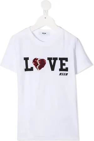 Msgm Embellished-logo T-shirt