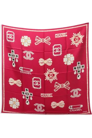 CHANEL 1986-1988 CC scarf