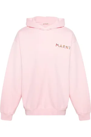 Marni Logo-print cotton hoodie