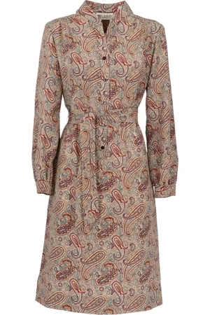 Lanvin 1970s paisley-print cotton dress