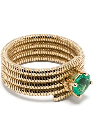 LEANDRA BAGS 18kt yellow Cabo Twist pinky ring