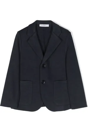 Paolo Pecora Logo-patch single-breasted blazer