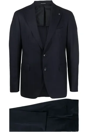 TAGLIATORE Brooch-detail single-breasted suit