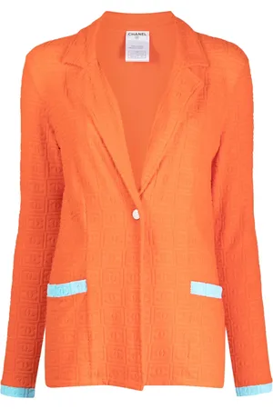 CHANEL 2002 CC terry-cloth blazer
