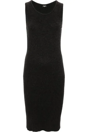 CHANEL 2000s wool midi dress