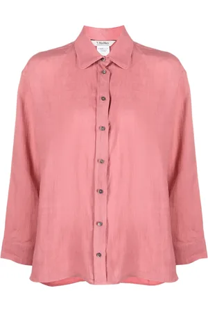 Max Mara Long-sleeve linen shirt