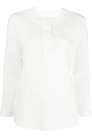RAQUEL ALLEGRA Henley long-sleeved T-shirt