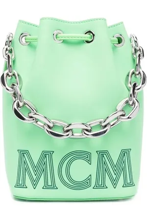 MCM Logo-print chain-link bag