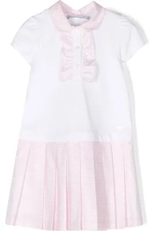 PATACHOU Ruffle-detailing pleated dress