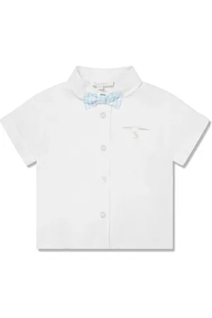 PATACHOU Check-bow short-sleeve shirt