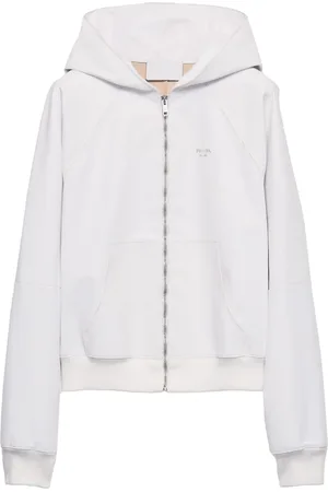 Prada Leather zip-up hoodie
