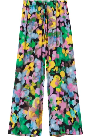 AZ FACTORY X Lutz Huelle Sunrise floral-print wide-leg trousers