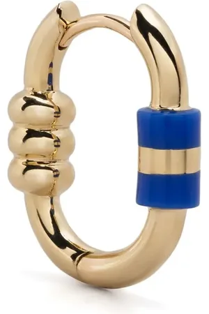 Maria Black 14K yellow vertigo oval hoop earring