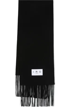 IRO Fringed-edge wool scarf