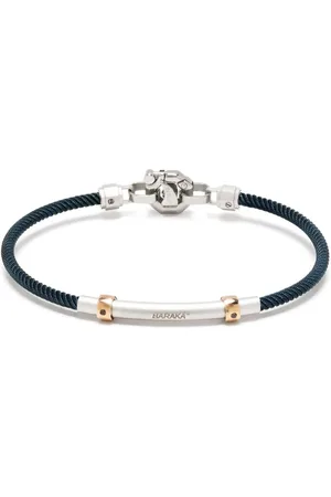 BARAKA Diamond-detail logo engraved bracelet