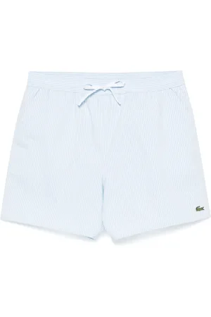 Lacoste Striped swim shorts