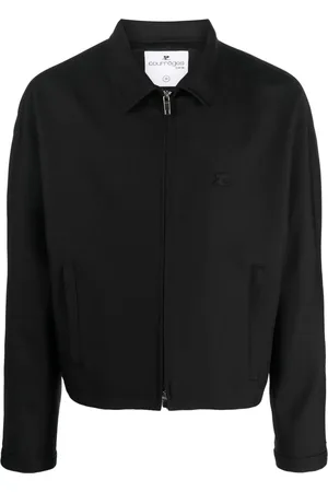 Courrèges Pointed flat-collar zip-up jacket