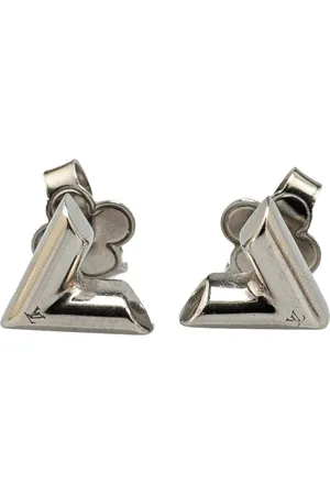 LOUIS VUITTON 2021 Plated Essential V Stud Earrings costume earrings