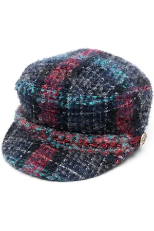 CHANEL 2018 Basco tweed paperboy cap
