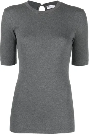 Brunello Cucinelli Short-sleeve knitted top