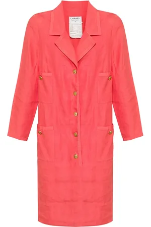 CHANEL 1993 CC mark button dress
