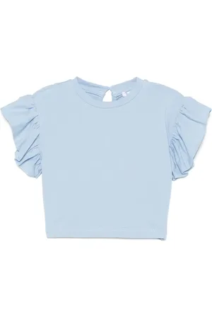 MISS GRANT Ruffle-detail T-shirt