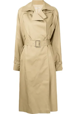 Boyarovskaya Heart-cut belted trench coat