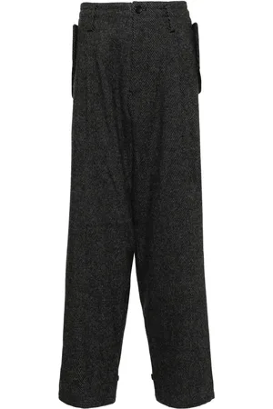 YOHJI YAMAMOTO Twill tapered trousers