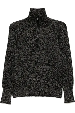 CHANEL 1990-2000s zip up knit sweater