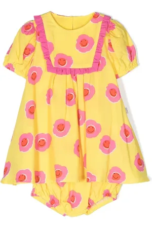 Stella McCartney Floral-print puff-sleeve dress