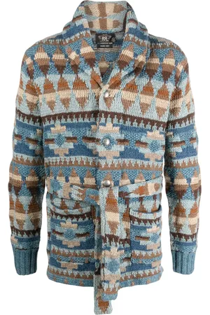 Ralph Lauren Ranch patterned intarsia-knit cardigan