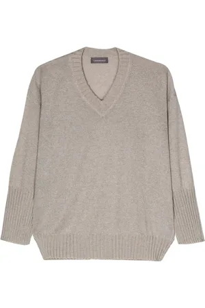 LORENA ANTONIAZZI Metallic-threading knitted jumper