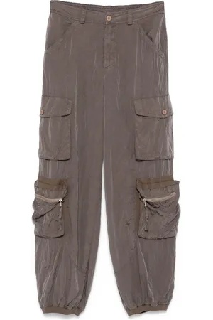 TRANSIT Elasticated-waistband multi-pocket cargo pants