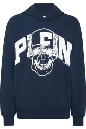 Philipp Plein Skull logo-print cotton hoodie