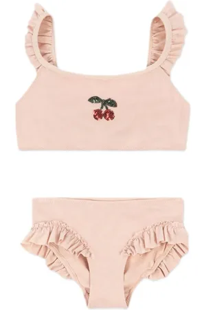 Konges Sløjd Logo-embroidered bikini set