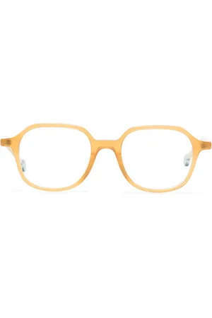 Kaleos Brierley round-frame translucent glasses