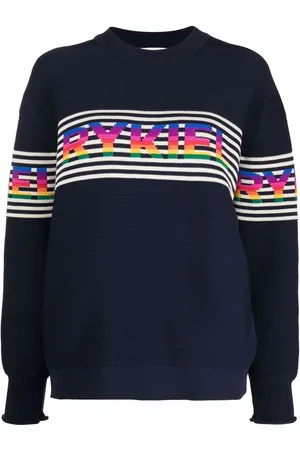 Sonia by Sonia Rykiel Striped logo-knit jumper