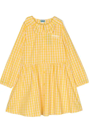 Kenzo Check-pattern cotton shirtdress