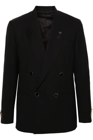 LARDINI Double-breasted wool blazer