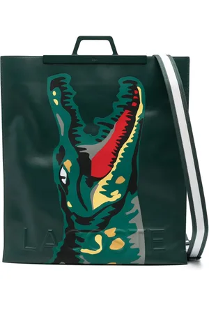 Lacoste Crocodile-print tote bag