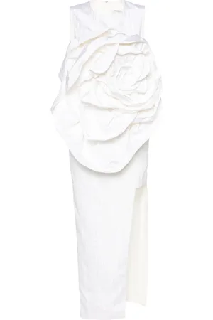 HUISHAN ZHANG Aphrodite floral-appliqu?? midi dress