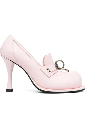 MARTINE ROSE Bulb Toe 95mm leather pumps