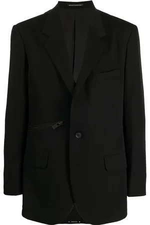 YOHJI YAMAMOTO Zip-detail cotton blazer