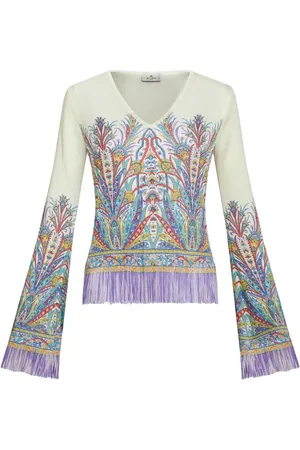 Etro Graphic-print knitted top