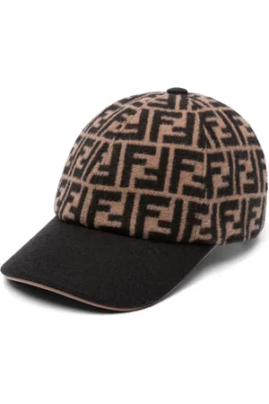 Fendi FF-pattern jacquard wool cap