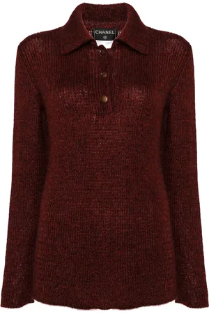 CHANEL 1998 CC-button knitted jumper